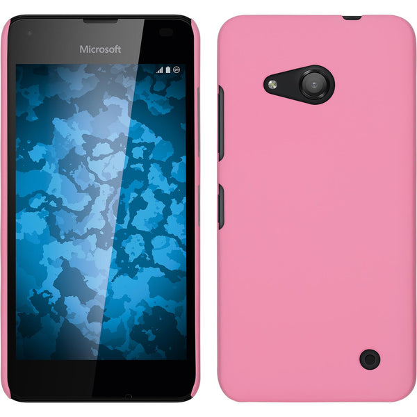 Hardcase für Microsoft Lumia 550 gummiert rosa