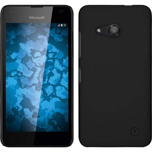 Hardcase für Microsoft Lumia 550 gummiert schwarz