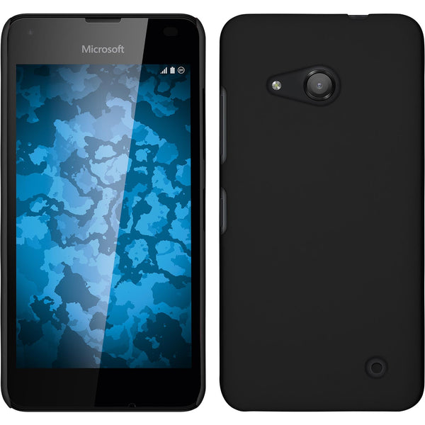 Hardcase für Microsoft Lumia 550 gummiert schwarz