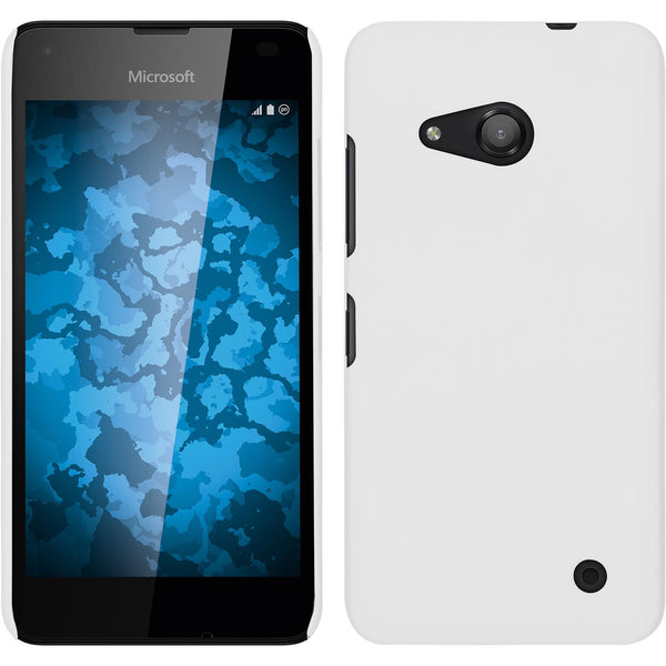 Hardcase für Microsoft Lumia 550 gummiert weiﬂ
