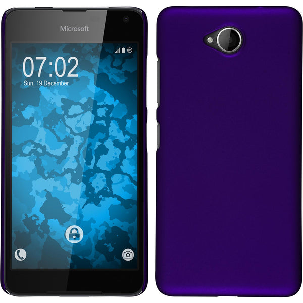 Hardcase für Microsoft Lumia 650 gummiert lila