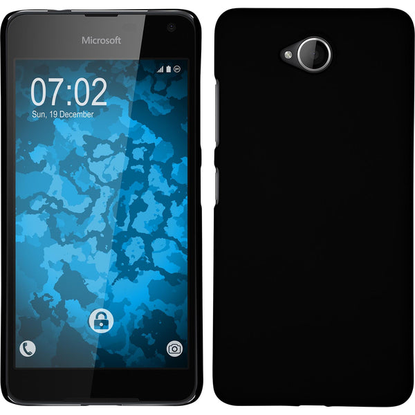 Hardcase für Microsoft Lumia 650 gummiert schwarz