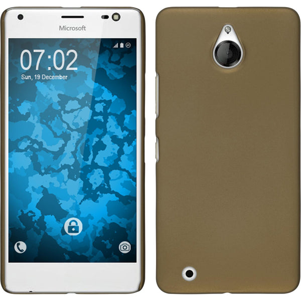 Hardcase für Microsoft Lumia 850 gummiert gold