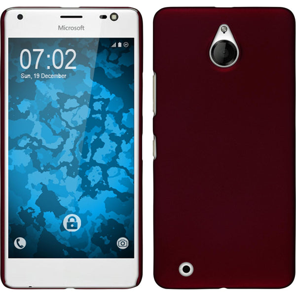 Hardcase für Microsoft Lumia 850 gummiert rot