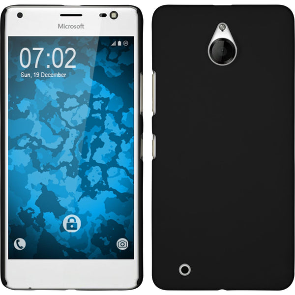 Hardcase für Microsoft Lumia 850 gummiert schwarz