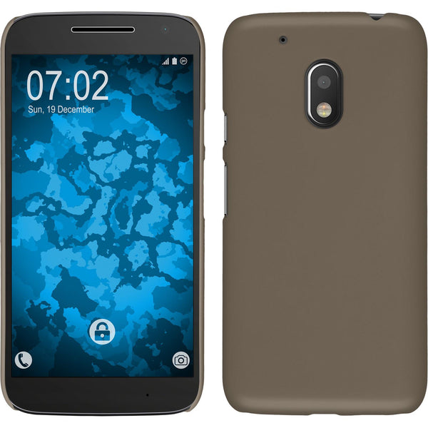 Hardcase für Motorola Moto G4 Play gummiert gold