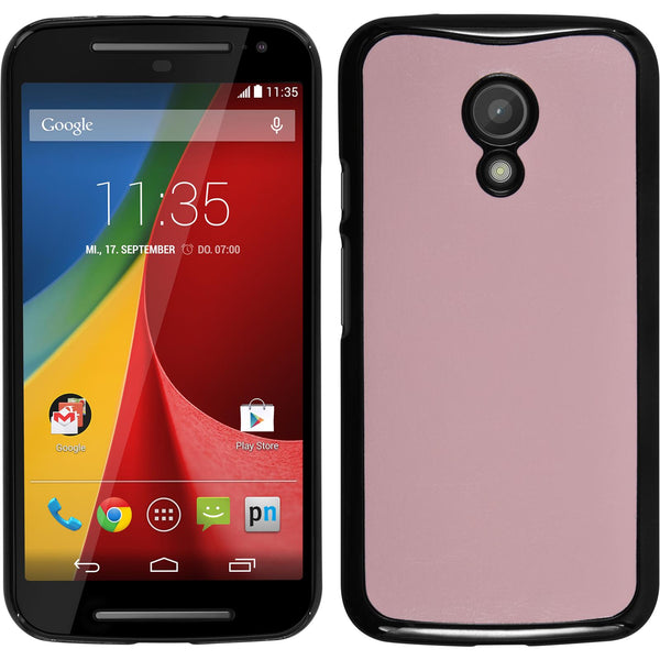 Hardcase für Motorola Moto G 2014 2. Generation Lederoptik r