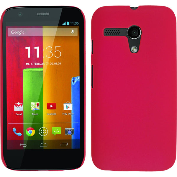 Hardcase für Motorola Moto G gummiert pink
