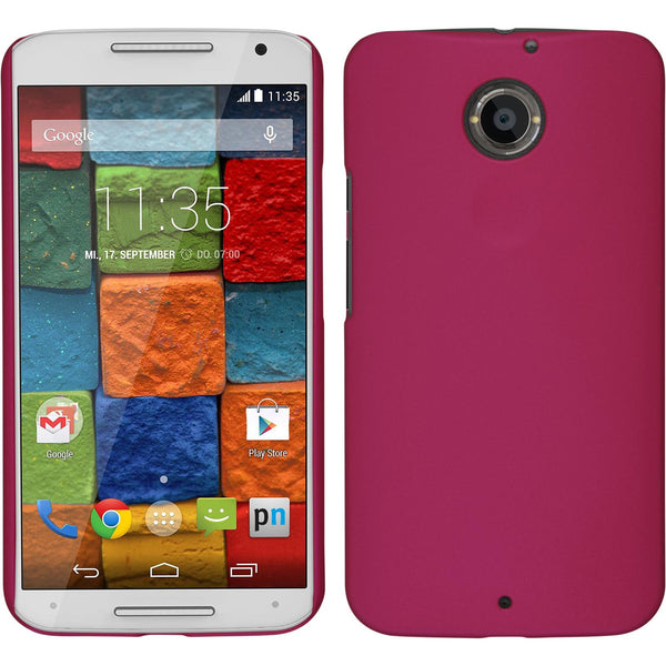 Hardcase für Motorola Moto X 2014 2. Gen. gummiert pink