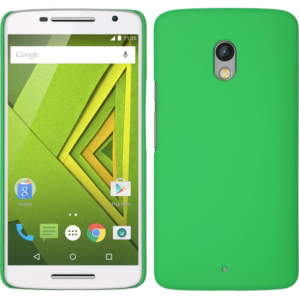 Hardcase für Motorola Moto X Play gummiert grün
