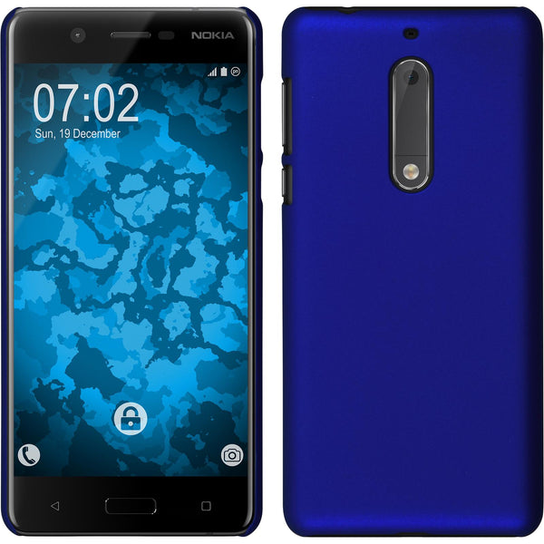 Hardcase für Nokia 5 gummiert blau