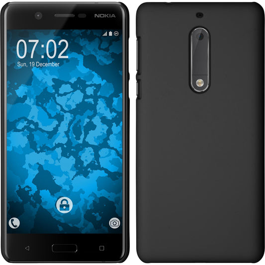 Hardcase für  Nokia 5 gummiert schwarz