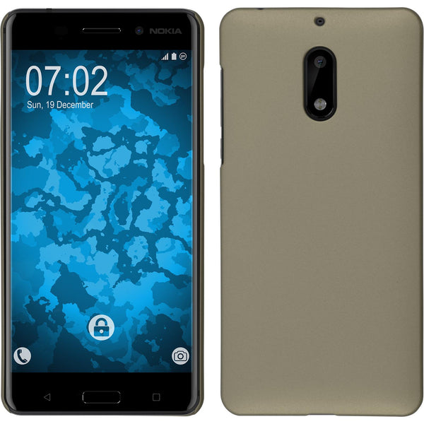 Hardcase für  Nokia 6 gummiert gold