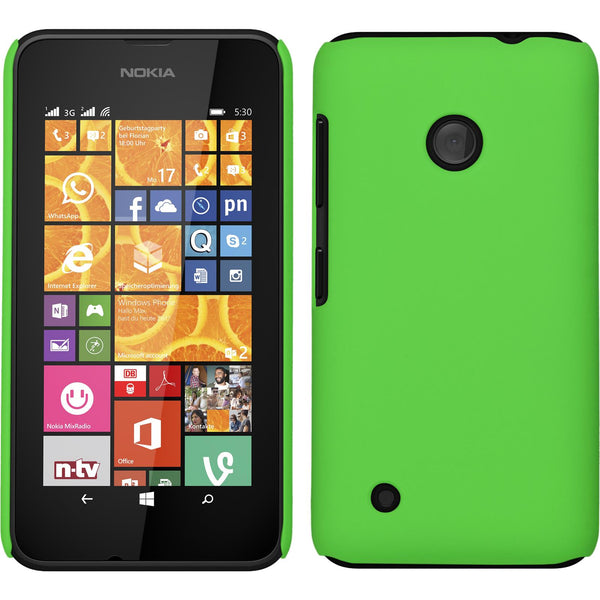 Hardcase für  Nokia Lumia 530 gummiert grün