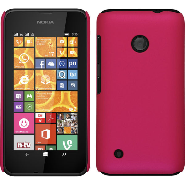 Hardcase für  Nokia Lumia 530 gummiert pink