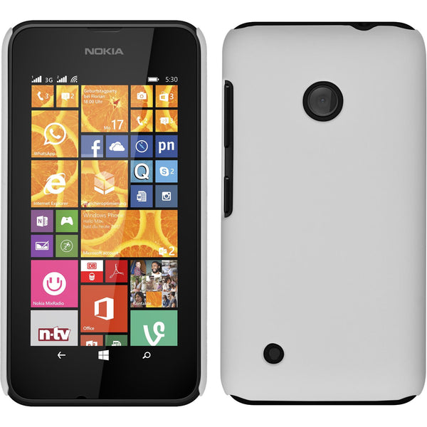 Hardcase für  Nokia Lumia 530 gummiert weiß