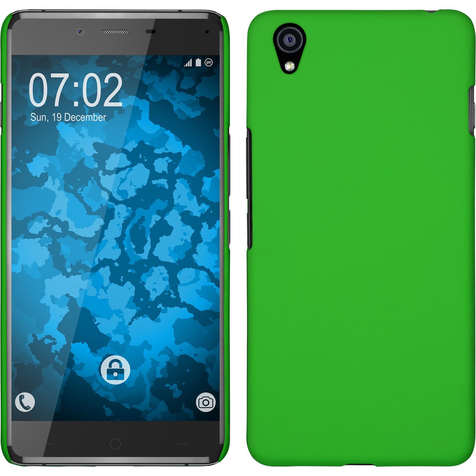 Hardcase für  OnePlus X gummiert grün
