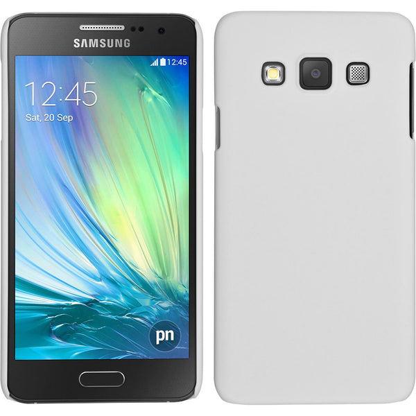 Hardcase für Samsung Galaxy A3 (A300) gummiert weiß