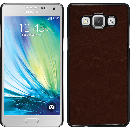 Hardcase für Samsung Galaxy A5 (A500) Lederoptik braun