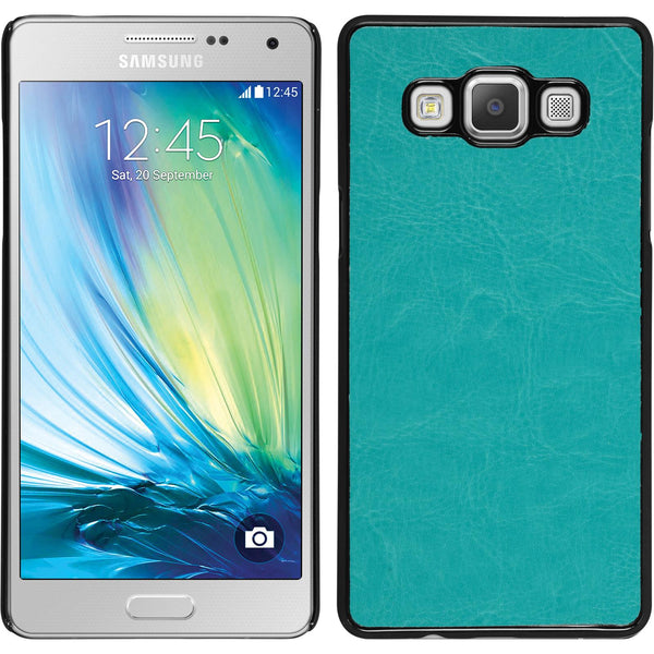 Hardcase für Samsung Galaxy A5 (A500) Lederoptik türkis