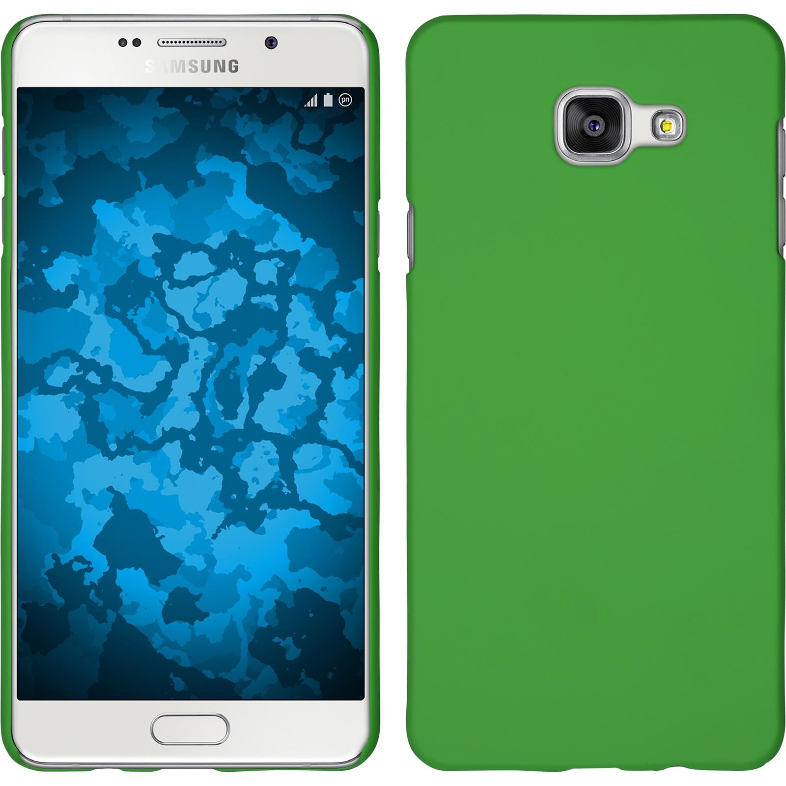 Hardcase für Samsung Galaxy A7 (2016) A710 gummiert grün