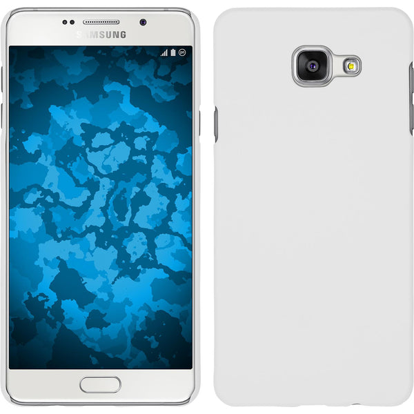 Hardcase für Samsung Galaxy A7 (2016) A710 gummiert weiﬂ