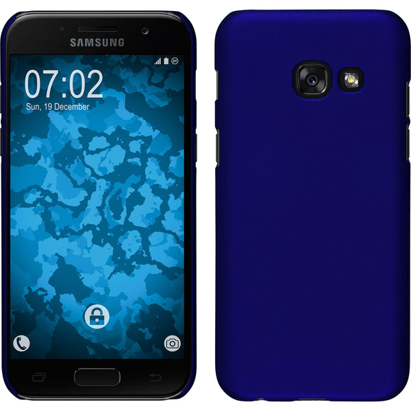 Hardcase für Samsung Galaxy A7 (2017) gummiert blau