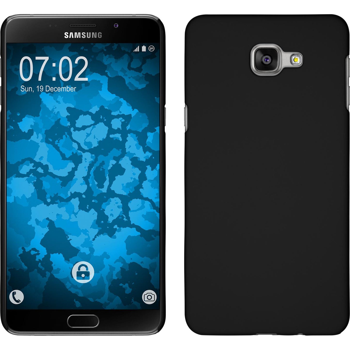 Hardcase für Samsung Galaxy A9 (2016) gummiert schwarz
