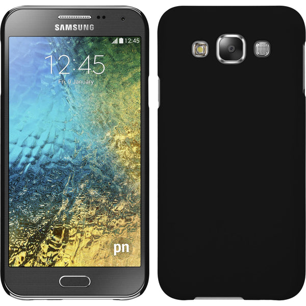 Hardcase für Samsung Galaxy E5 gummiert schwarz
