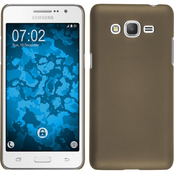 Hardcase für Samsung Galaxy Grand Prime Plus gummiert gold