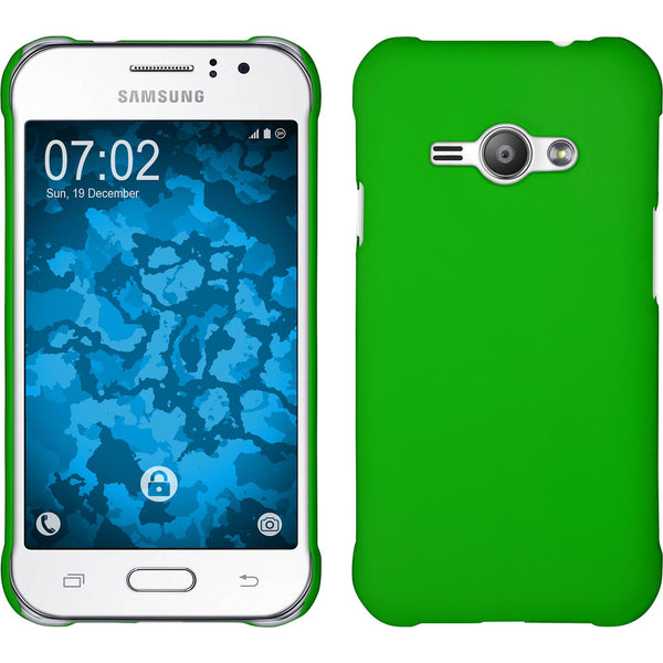 Hardcase für Samsung Galaxy J1 ACE gummiert grün