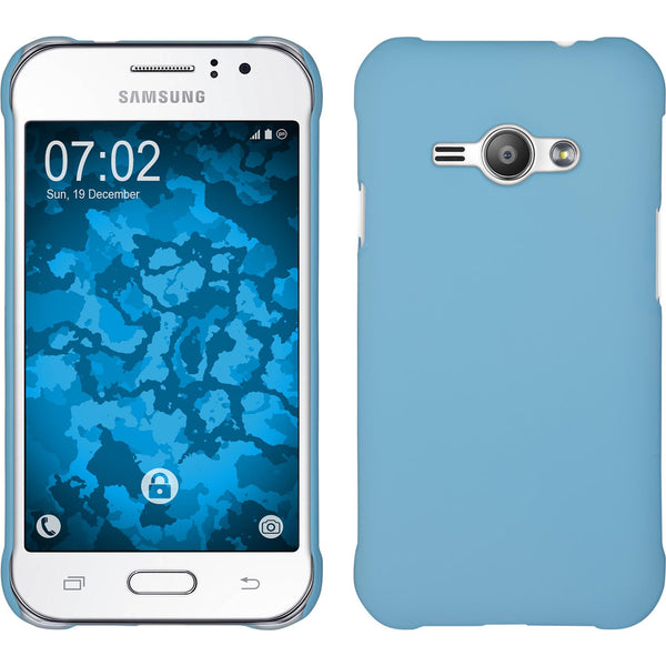 Hardcase für Samsung Galaxy J1 ACE gummiert hellblau