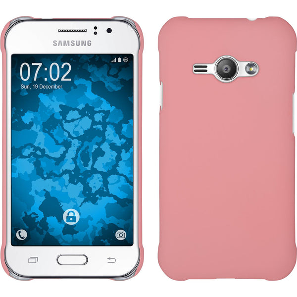 Hardcase für Samsung Galaxy J1 ACE gummiert rosa