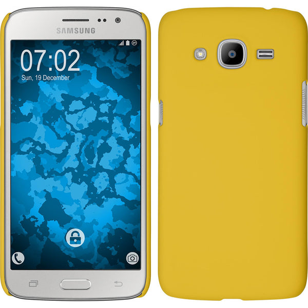 Hardcase für Samsung Galaxy J2 (2016) (J210) gummiert gelb