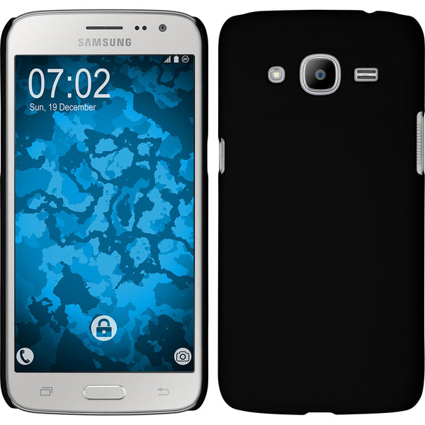 Hardcase für Samsung Galaxy J2 (2016) (J210) gummiert schwar