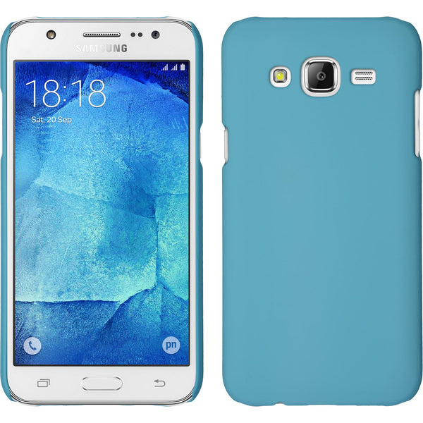 Hardcase für Samsung Galaxy J7 (2015 / J700) gummiert hellbl