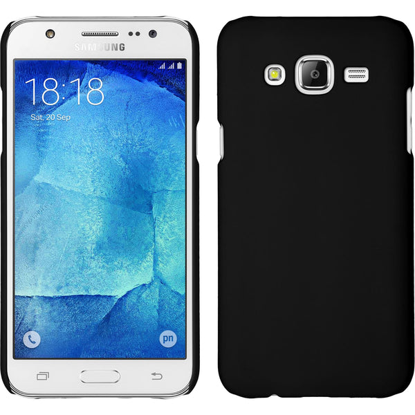 Hardcase für Samsung Galaxy J7 (2015 / J700) gummiert schwar