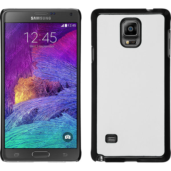 Hardcase für Samsung Galaxy Note 4 Lederoptik weiﬂ