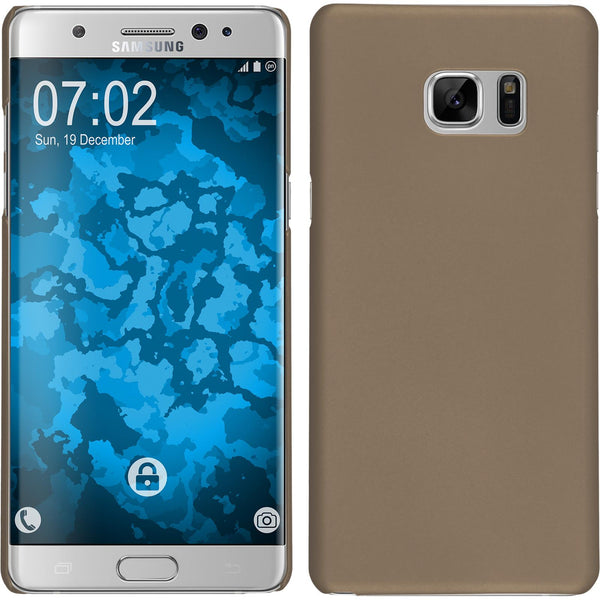 Hardcase für Samsung Galaxy Note FE gummiert gold