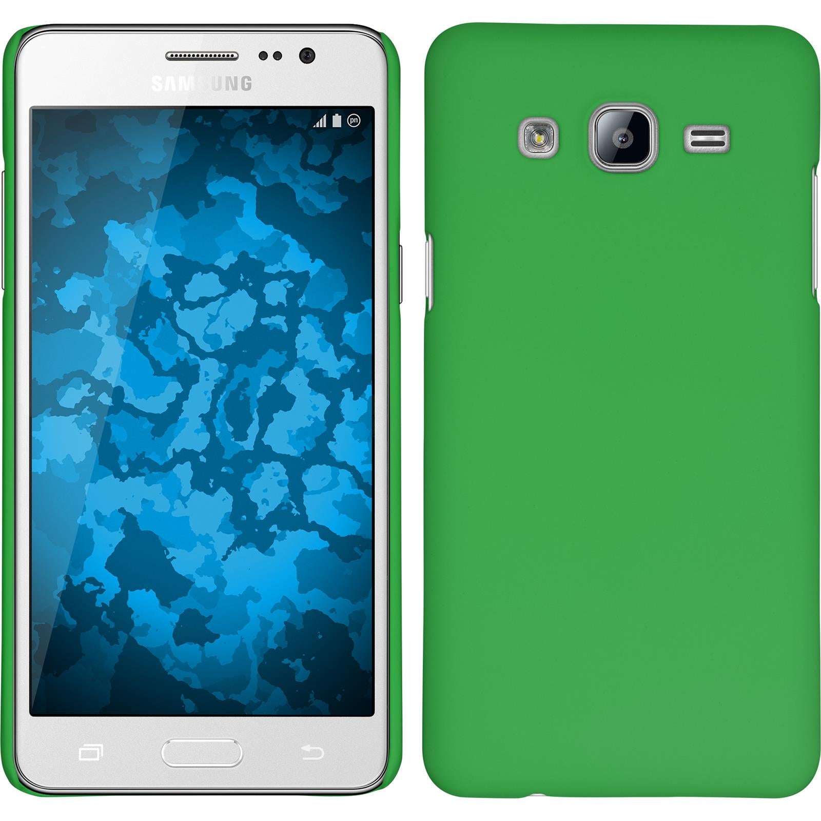 Hardcase für Samsung Galaxy On5 gummiert grün