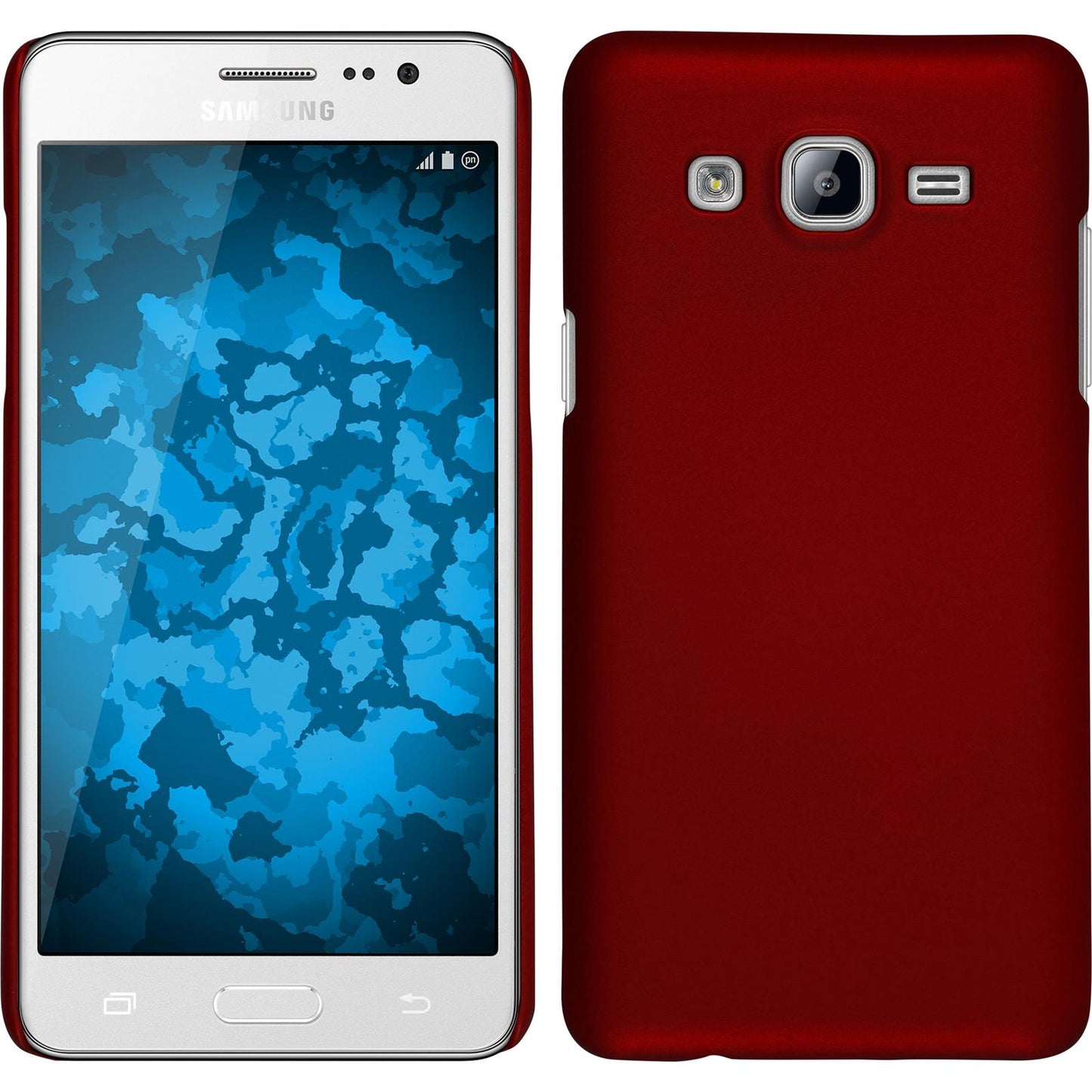 Hardcase für Samsung Galaxy On5 gummiert rot