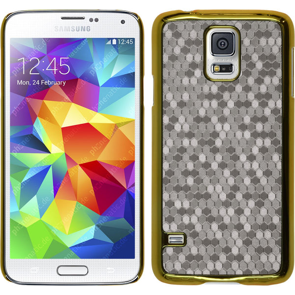 Hardcase für Samsung Galaxy S5 mini Hexagon silber