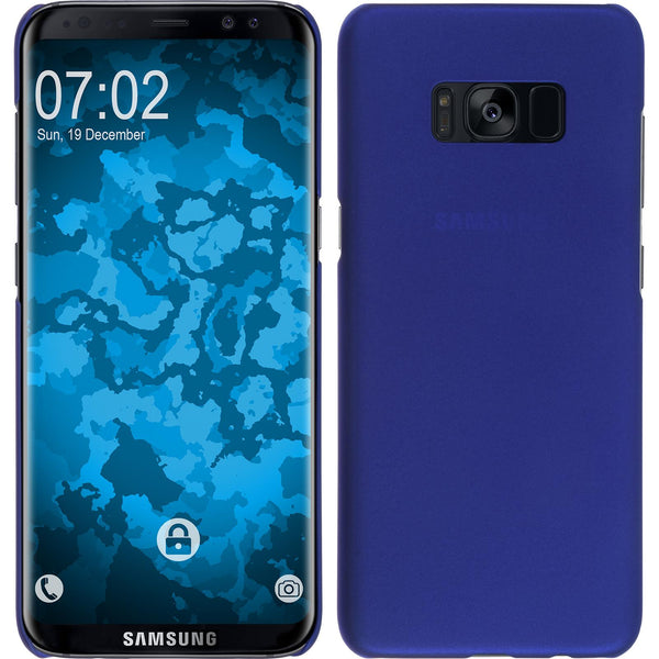 Hardcase für Samsung Galaxy S8 gummiert blau