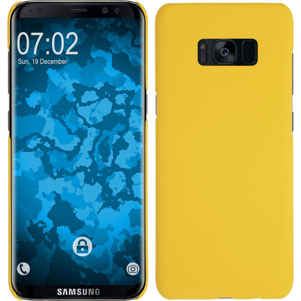 Hardcase für Samsung Galaxy S8 gummiert gelb