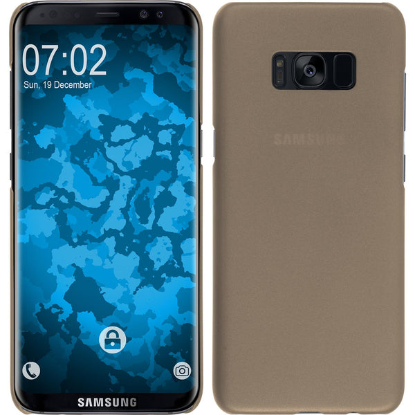 Hardcase für Samsung Galaxy S8 gummiert gold