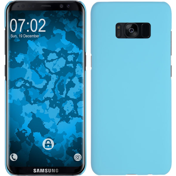 Hardcase für Samsung Galaxy S8 gummiert hellblau