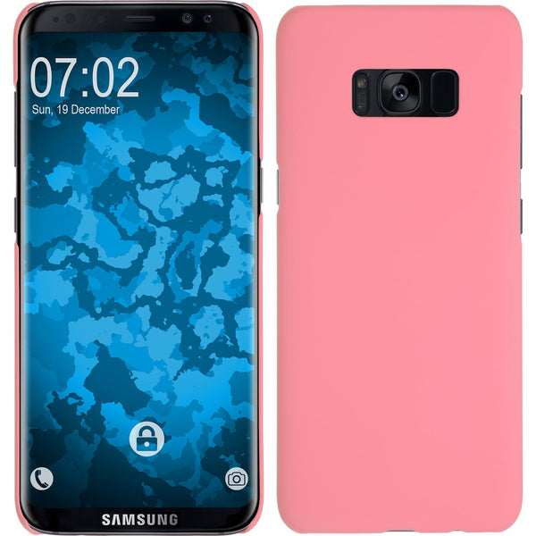 Hardcase für Samsung Galaxy S8 gummiert rosa
