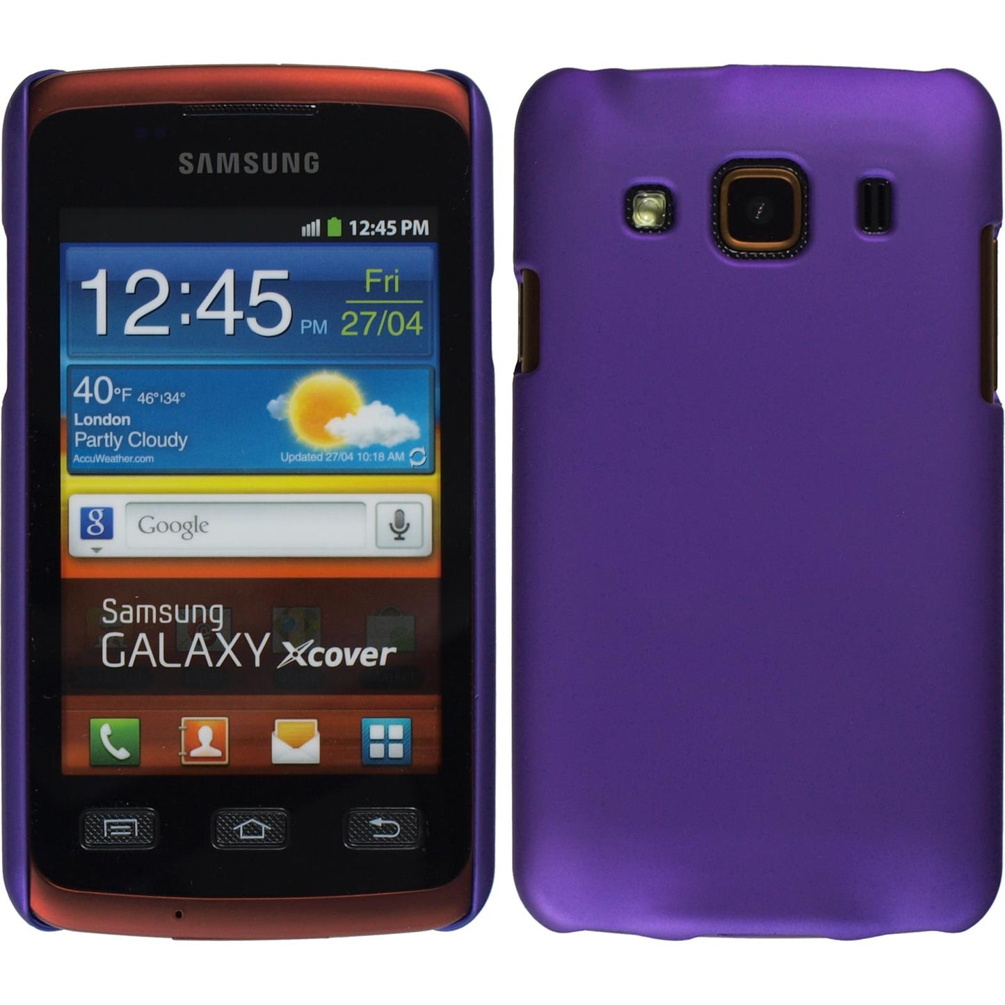 Hardcase für Samsung Galaxy Xcover gummiert lila