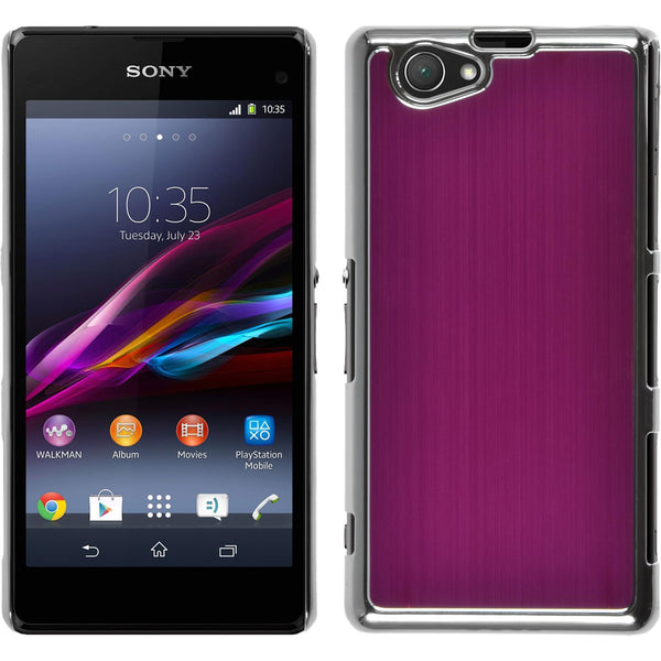 Hardcase für Sony Xperia Z1 Compact Metallic pink