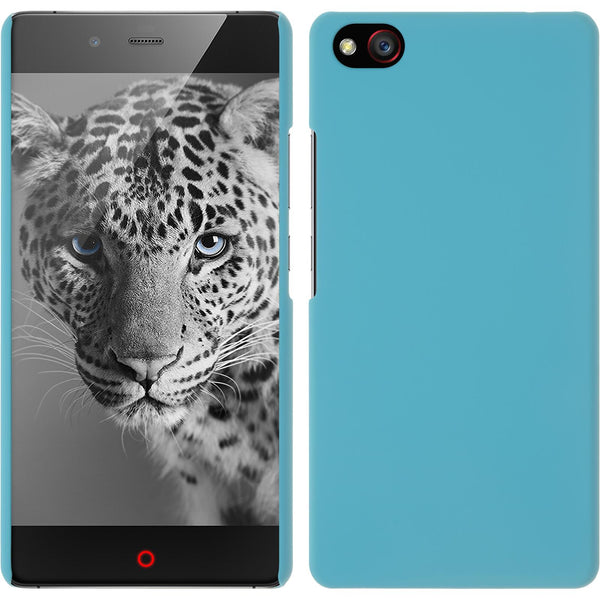 Hardcase für ZTE Nubia Z9 Max gummiert hellblau